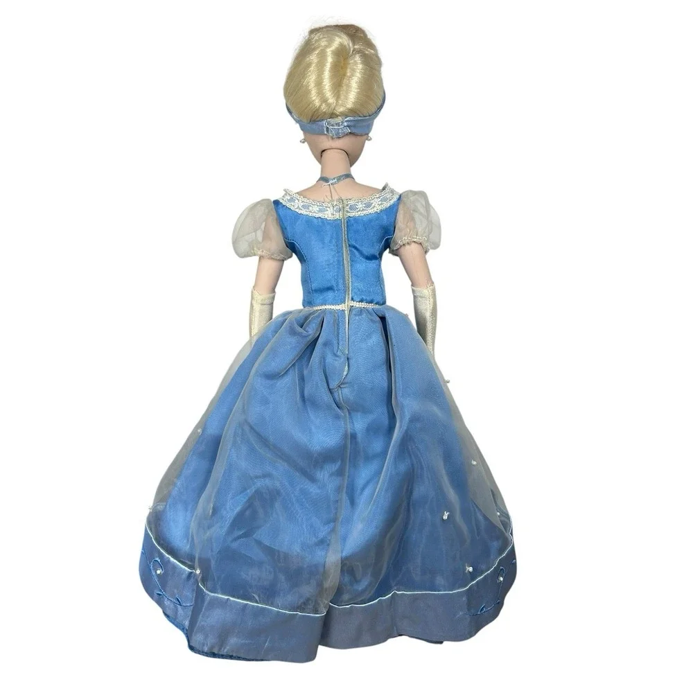 Vtg Disney Princess Brass Key Porcelain Collectible Doll Cinderella 16